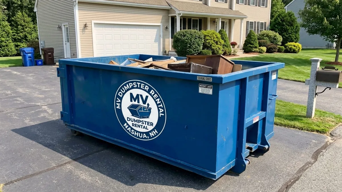 Residential Dumpster Rental in Nashua, NH — MV Dumpster Rental Nashua Residential Dumpster Rental in Nashua, NH — MV Dumpster Rental Nashua